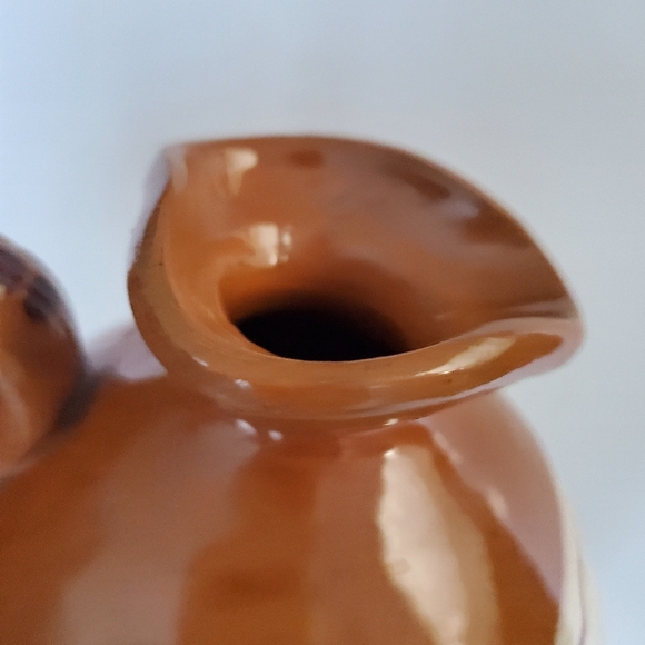 Vintage Scandinavian Pottery Pitcher Jug Hand Painted GABRIEL BURMEISTER Signed - Picture 6 of 8